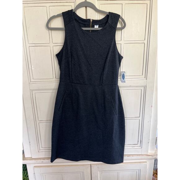 NWT Old Navy size medium charcoal gray dress - Picture 1 of 4